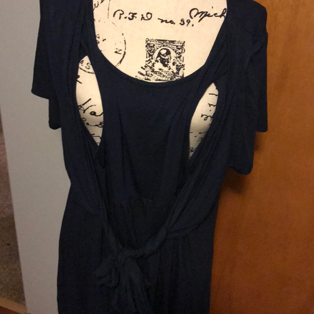 Navy nursing tunic top size XL